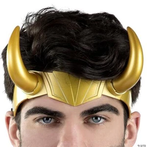 s Gold Plastic Marvels Loki Loki Headpiece Costume Accessory - Picture 1 of 5