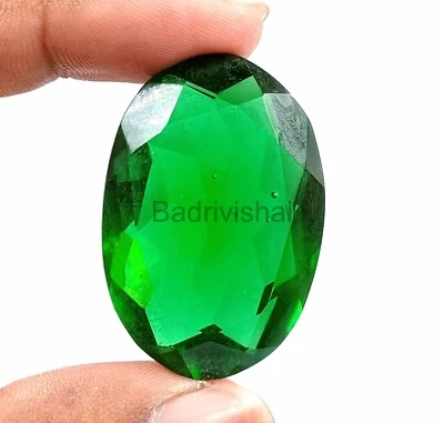 Green Moldavite 117.00Ct IGL Faceted Oval Cut Czech Republic Best Offer NOW 4JAR - Image 1 of 4