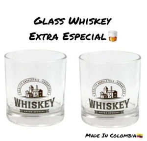 Juego de 2 rocas de gafas de whisky antiguas para cóctel bourbon vodka escocés - Imagen 1 de 6