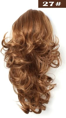 Onedor 15" Synthetic Fiber Curly Ponytail Hair Extension with Clip-in Jaw Clips - Image 1 of 4