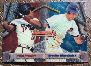 1994 Bowman's Best - Refractors #92 Fred McGriff, Brooks Kieschnick (RC) - Picture 1 of 2