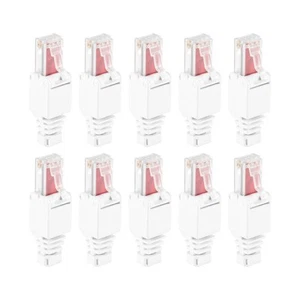 10 X Netzwerk AnschlüSse Werkzeugloser RJ45 CAT6 LAN UTP Kabel Stecker Ohne3644 - Afbeelding 1 van 7