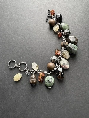 PULSERA SILPADA PLATA ESTERLINA 925 TONOS GEMELOS SURTIDOS Foto 1 de 4