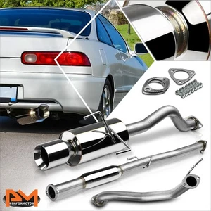 For 94-01 Acura Integra GSR Type-R 4" Rolled Tip Muffler Catback Exhaust System - Picture 1 of 5