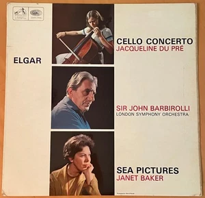 DU PRE Elgar Cello Concerto Barbirolli UK HMV ASD 655 STEREO 1965 LP RARE NM- - Picture 1 of 2