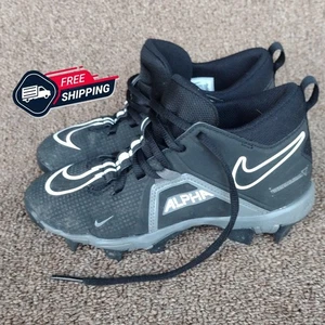 Botines de fútbol Nike Alpha niños jóvenes talla 2,5 años negros CV0581-010 flexión rápida usados en excelente estado - Imagen 1 de 9
