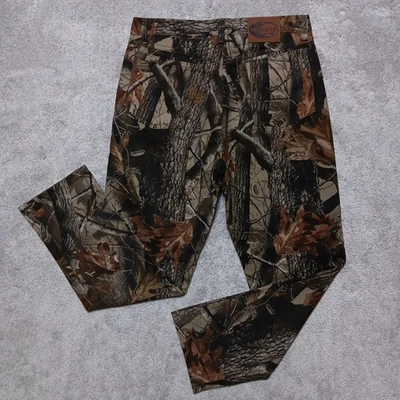 Pantalones de mezclilla camuflados vintage Pro Gear Wrangler 32x30 Realtree Hardwoods para hombre Foto 1 de 4