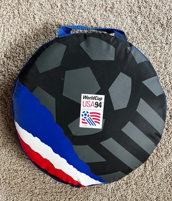 Vintage 1994 FIFA World Cup USA tote bag, which IS also a stadium seat cushion - Image 1 of 3