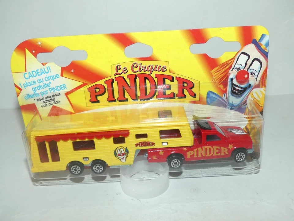CAMPING CAR DE LUXE CIRQUE PINDER MAJORETTE 1:60 boitage avec place gratuite - Photo 1/1
