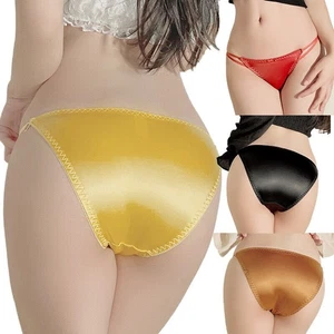 Lotto 4 confezioni mutandine donna sexy raso lingerie taglio alto perizoma bikini intimo - Foto 1 di 26