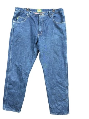 Cabelas Jeans Mens 40x32 Blue Flannel Lined Denim Relaxed Fit Outdoor Hunting - Image 1 of 4