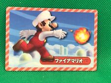 Fire Mario  NEW Super Mario Brothers U 2012 Top card  Nintendo rare