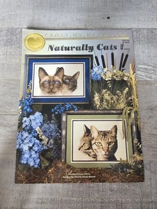 Cross My Heart Cross Stitch CSB-245 Naturally Cats I Pattern Book Rare Vtg 243c - Picture 1 of 5