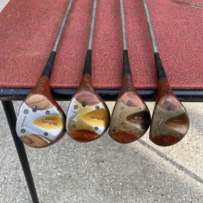 De colección Wilson Woods Turf Rider 1 2 3 4 con agarre Gruv - Cabezas de madera diestro acero Foto 1 de 4