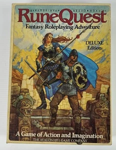 RuneQuest Deluxe Edition Fantasy Roleplaying Game 857 ‘84 Vintage 99% Complete - Picture 1 of 7