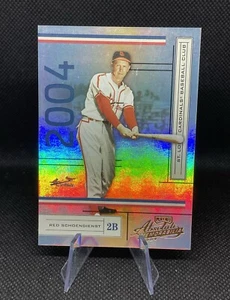 2004 Donruss Playoff Absolute Memorabilia Red Schoendienst Foil #'d /1349 - Picture 1 of 2