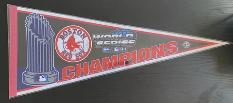2004 BOSTON RED SOX  WORLD SERIES CHAMPIONS PENNANT Banner Cover
