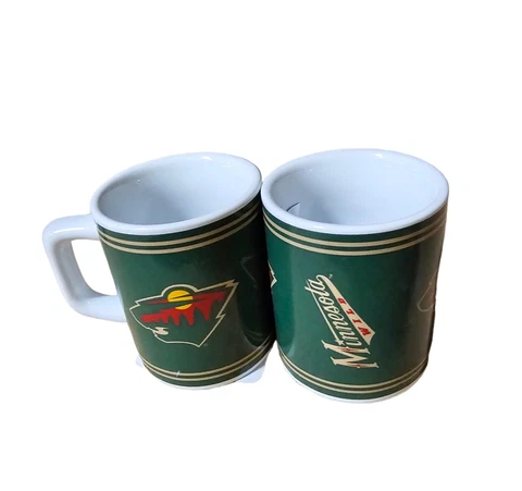 MINNESOTA WILD TEAM CERAMIC SHOT GLASS/MUG 2 OZ NEW NHL LICENSED (1) SHOT GLASS Cover