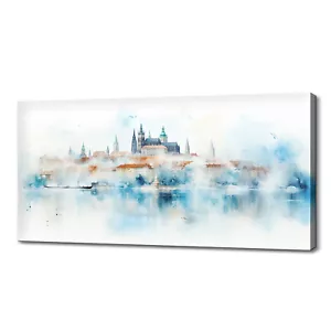 Città di Praga Repubblica Ceca skyline punti di riferimento stampa tela quadro decorazione arte da parete - Foto 1 di 9