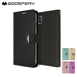 For iPhone 11 Pro X XS MAX XR 8 7 Plus Case GOOSPERY Leather Wallet Card Cover - Picture 1 of 12