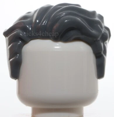 Lego minifigura cabelo varrido para a esquerda tousled leve viúvas pico costeletas curtas - Imagem 1 de 3