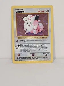 Pokémon TCG Clefairy Base Set 5/102 Holo Shadowless Holo Rare - Picture 1 of 4