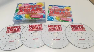 MERRY XMAS! CHRISTMAS 4CD SET BAND AID WHAM! ELVIS PRESLEY EAST 17 SLADE ABBA - Picture 1 of 2