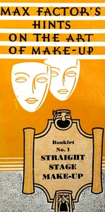 Vintage Max Factor Hollywood CA Bühne Make-up Kosmetik Verkaufsprospekt 1956 - Bild 1 von 7