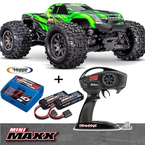 TRAXXAS# TRX107154-1GRN MINI MAXX 4WD grün +2X 3500 mAh Lipo Akku + ID-Ladegerät - Bild 1 von 9
