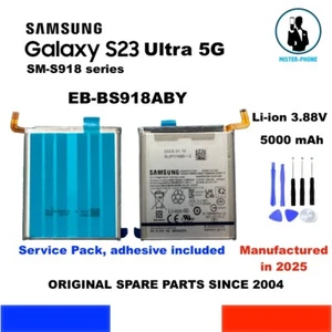 ORIGINAL BATTERY SAMSUNG EB-BS918ABY GALAXY S23 Ultra 5G 5000mAh SM-S918 OEM NEW - Zdjęcie 1 z 11