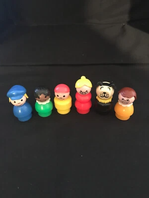 6 Fisher Price Playskool Little People Figures - Изображение 1 из 4
