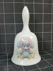 1984 Morehead Enesco Blue Baby Lamb / Sheep Collector Bell  #584 - Bild 1 von 3