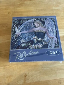 750 Piece Reflections Jigsaw Puzzle Foil Highlights Shelia Wolk "In Blue" - Picture 1 of 6