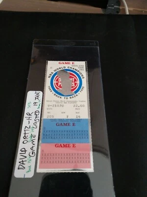 Boston Celtics Detroit Pistons 1991 playoffs larry bird  game 4 full ticket stub - Image 1 of 2