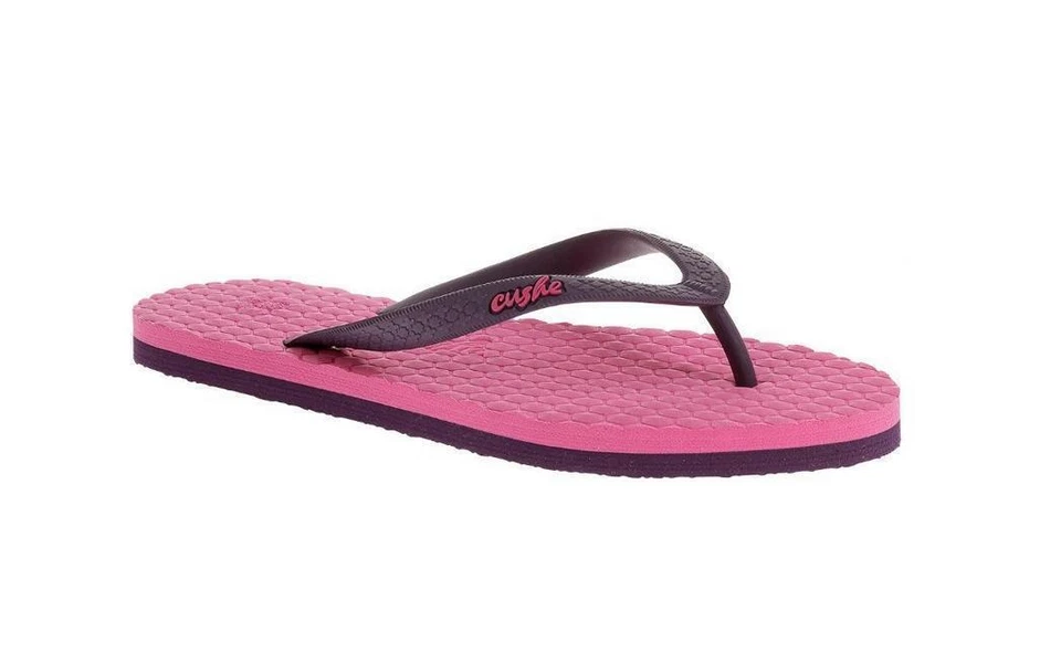 Cushe Hibiscus Ladies Flip Flop UW01592 Pink/Purple NEW - Image 1 of 1