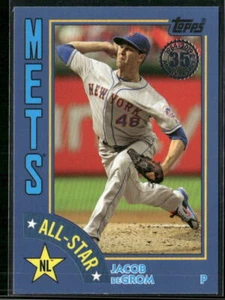 2019 Topps #84AS-JD Jacob deGrom 1984 Topps Baseball All-Stars Blue - Picture 1 of 2