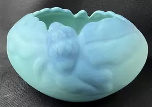 Van Briggle Pottery Ming Blue Oak Leaf Acorn Bowl 1920 - Picture 1 of 8