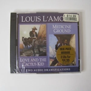 Louis L’Amour: Love and the Cactus Kid & Medicine Ground Audiobook CDs - Sealed - Picture 1 of 9