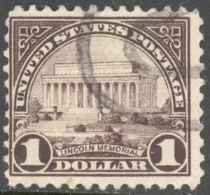 Scott 571 - The 1923 $1.00 Lincoln Memorial Issue - gebraucht - Bild 1 von 1