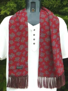Vintage TOOTAL Scarf Cravat Rayon Mod Dapper Scooter Indie Mod Goodwood Races 1 - Picture 1 of 9