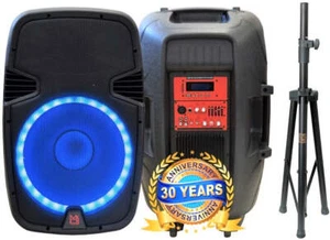 MR DJ PBX2690LB 15" Bluetooth Speaker + Stand2-way 15" PA DJ 3500 Watts Active P - Picture 1 of 1