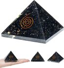 Crocon Black Tourmaline Orgone Pyramid feng Shui Chakra Balancing Crystal #6 