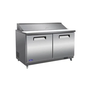 Valpro VP60S-HC 61" Two Section Sandwich/Salad Prep Table w/ 2 Doors, 16 Pans - Picture 1 of 3