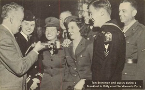 Postal Tom Breneman Desayuno Hollywood Sin Usar Ejército Marina Militar Kellogg Co  - Imagen 1 de 2