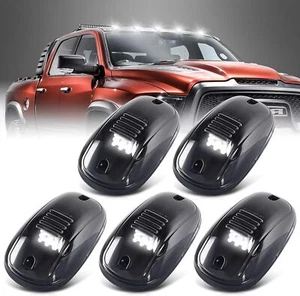 5X Smoked White LED Roof Top Cab Running Marker Light For Silverado 1500 2500 M7 - Bild 1 von 12