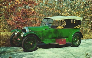 1913 - PEUGEOT "145" Sport Touring Car - Old Cars/Antique Automobiles Postcard - Picture 1 of 2