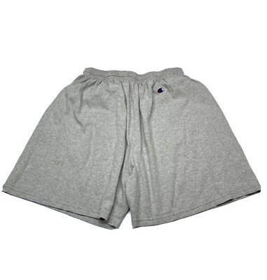 VTG Champion Youth Size XL 14-16 Casual Sweat Jersey Shorts Grey Elastic Waist - Image 1 of 4