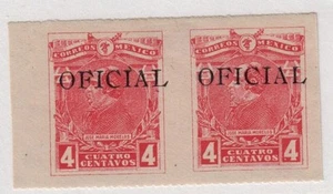 Mexico Scott# O89 4c pair error: imperforated between MNH NF=$120 - Picture 1 of 1