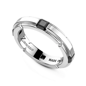 Anello ZANCAN Uomo in argento 925 ESA096-NE Misura 22 - Picture 1 of 1