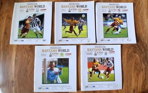 Bradford City Match Programmes x5 | Bantams World 2005/06 | Coca-Cola League One - Picture 1 of 6